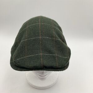 Wonderful Fashion Unisex Green Plaid Ivy Cap Quilted Lining One Size